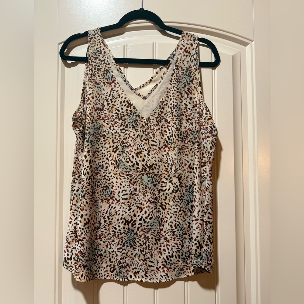 Leopard Print Sleeveless Top